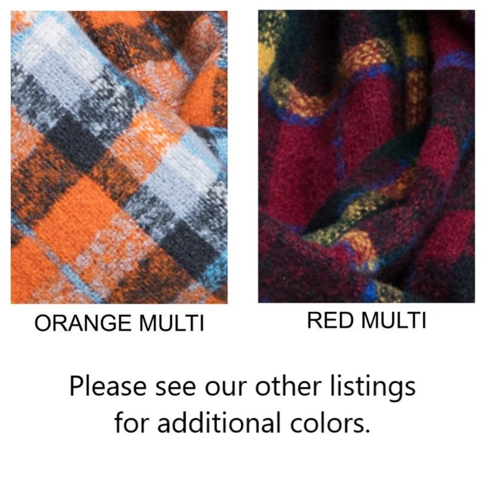 Tartan Plaid Infinity Scarf - Versatile Warm & Comfy - Vegan Friendly - Picture 5 of 5